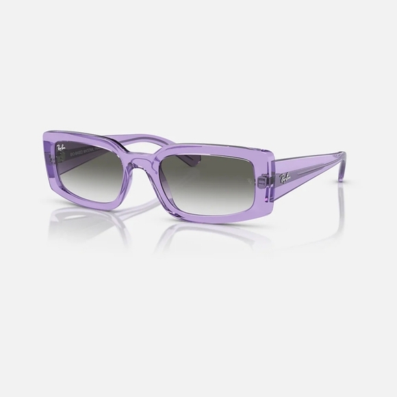 Rayban Kiliane bio based sunglasses purple gray RB4395 NWT - Picture 4 of 6